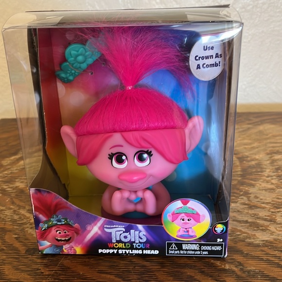 DreamWorks World Tour, Poppy Styling Head, NIB - Picture 5 of 5